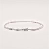 Bracelet tennis or et diamants type rivière