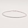 Bracelet tennis or et diamants type rivière – Image 2