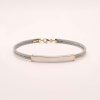 Bracelet cable acier et or homme et enfant