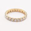 Alliance sertie 2 griffes or et diamants – Image 2
