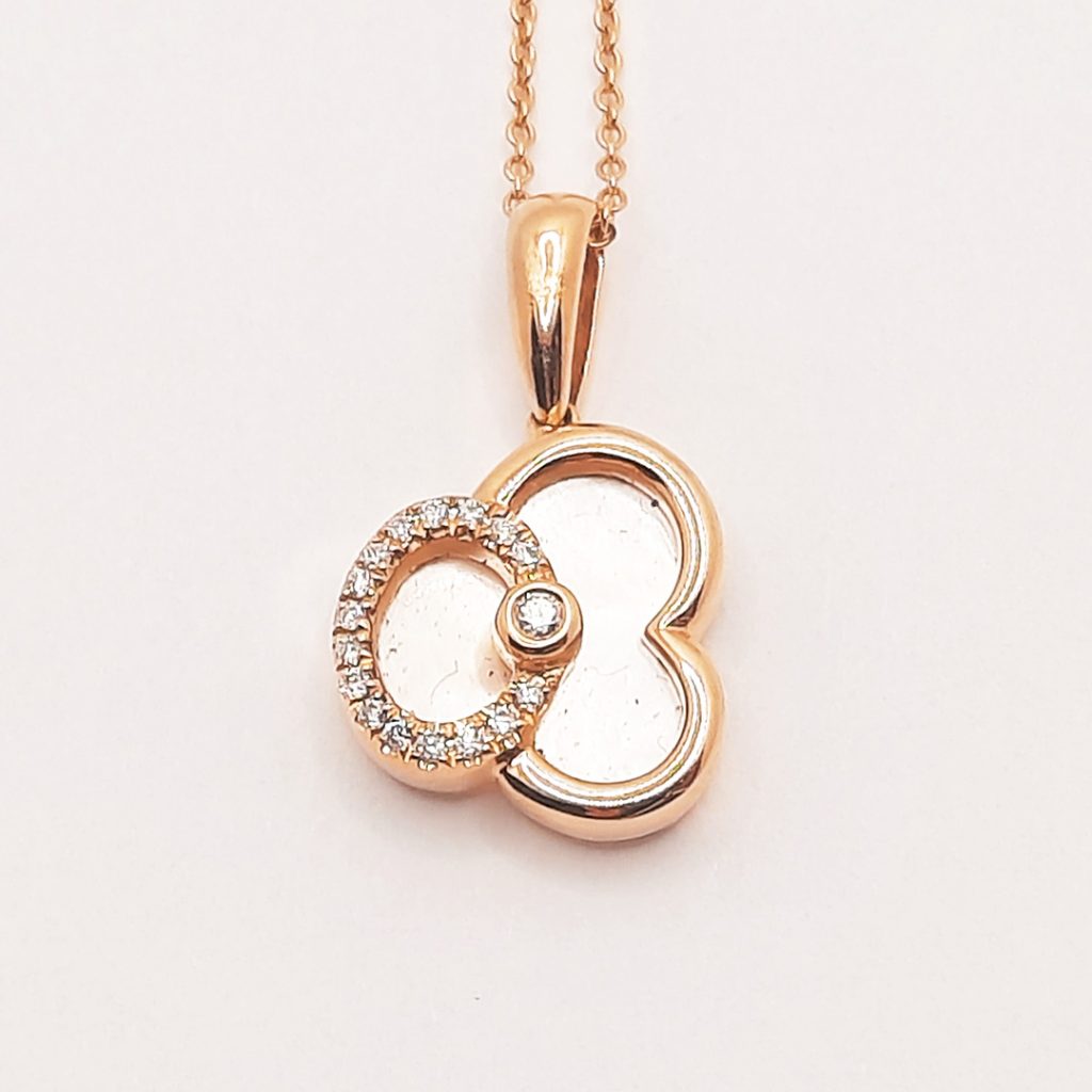 Pendentif En Nacre Vintage - Boîte Joaillier Marseille 1930 - Occasion