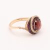 Bague spirale grenat et rubis diamants or rose – Image 2
