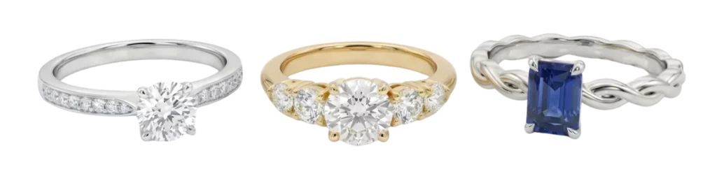 Collection de bague-de-fiancaille-or-blanc-diamants