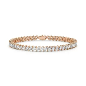 Bracelet rivière navettes diamants