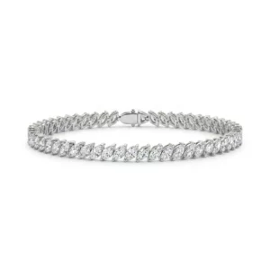 Bracelet rivière navettes diamants