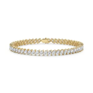 Bracelet rivière navettes diamants